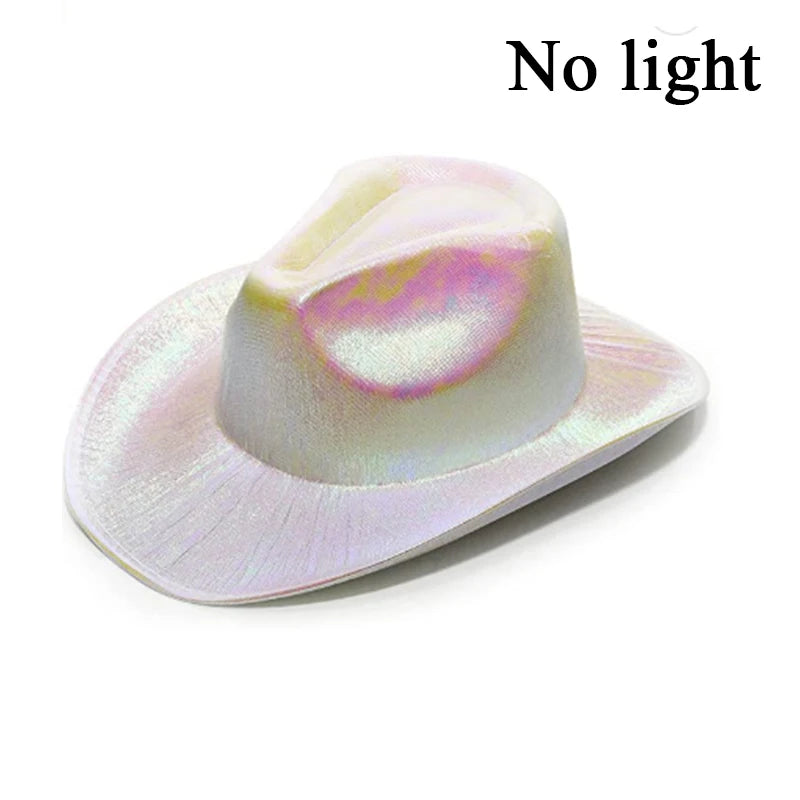 Glowing LED Cowboy & Cowgirl Hats