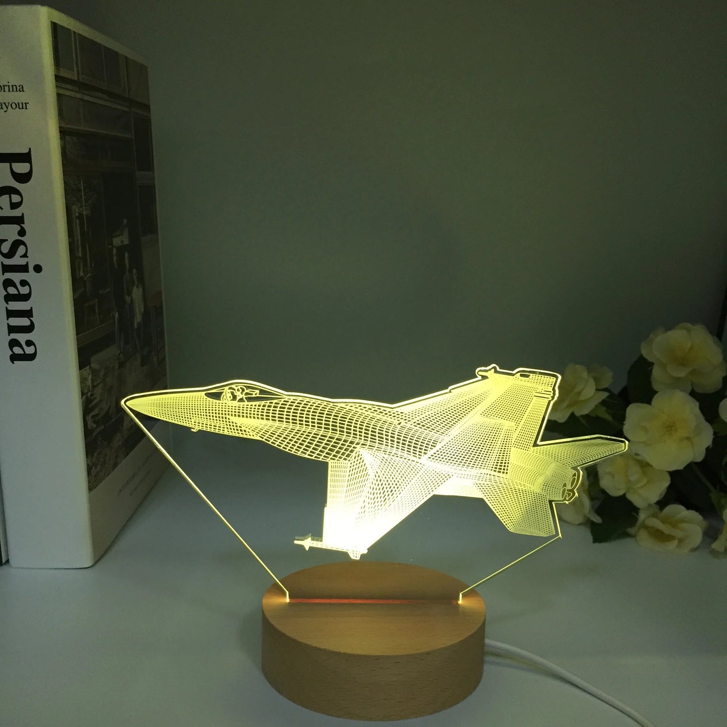 3D F18 Fighter Jet Night Lamp