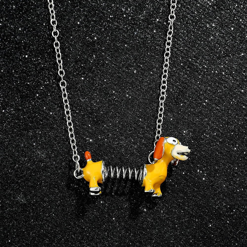 Slinky Dog Pendant Necklace