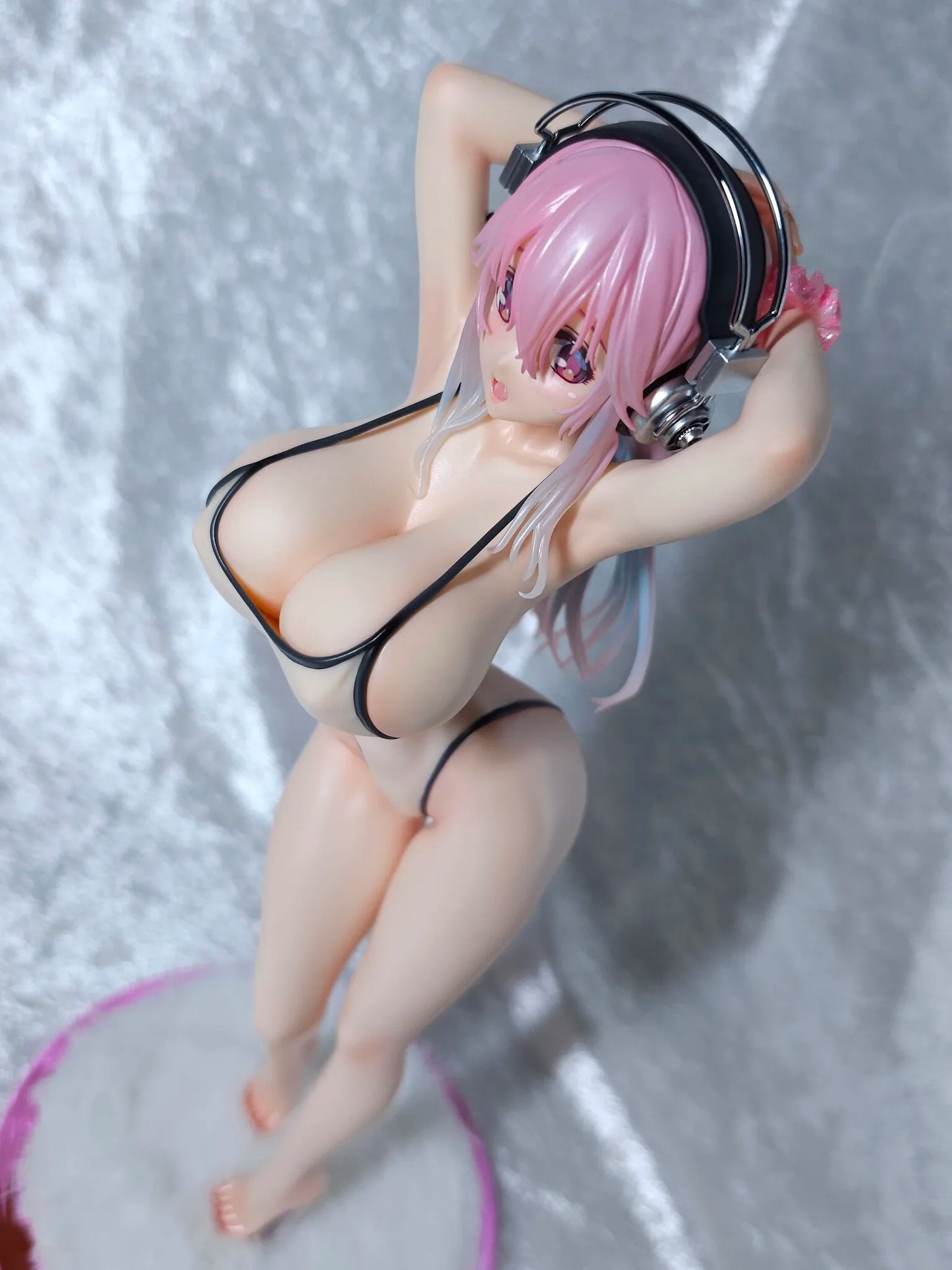 Sexy Super Sonico Inspired SoniComi White Swimsuit Hentai Statue