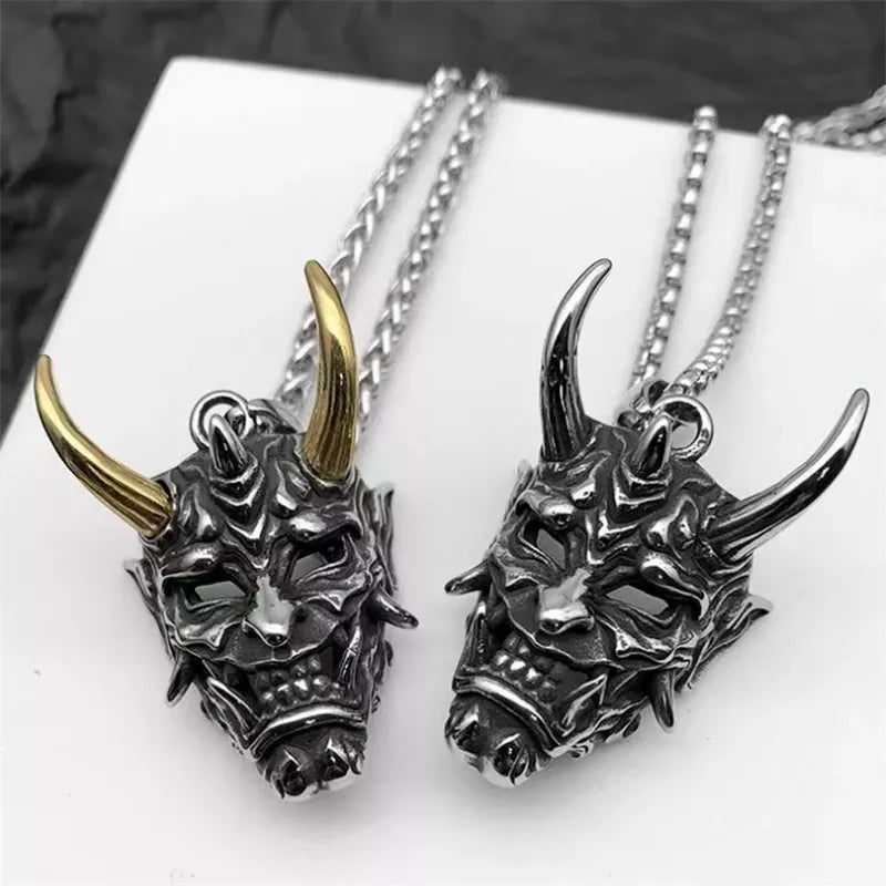 Exquisite Gothic Ghost Mask Pendant Necklace, unique, cool, stand out