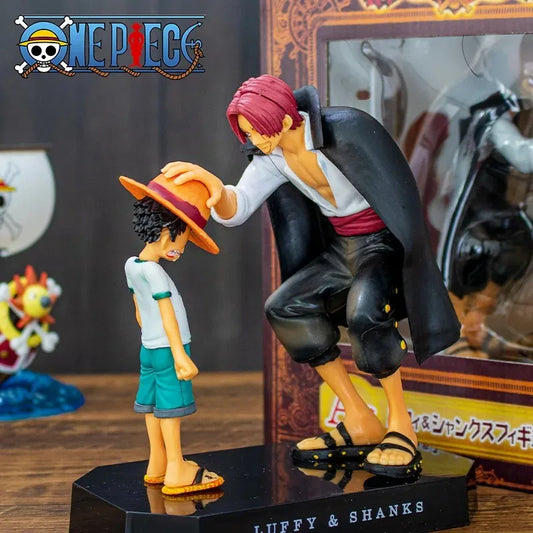 One Piece Luffy and Shanks Tender Moment Statue