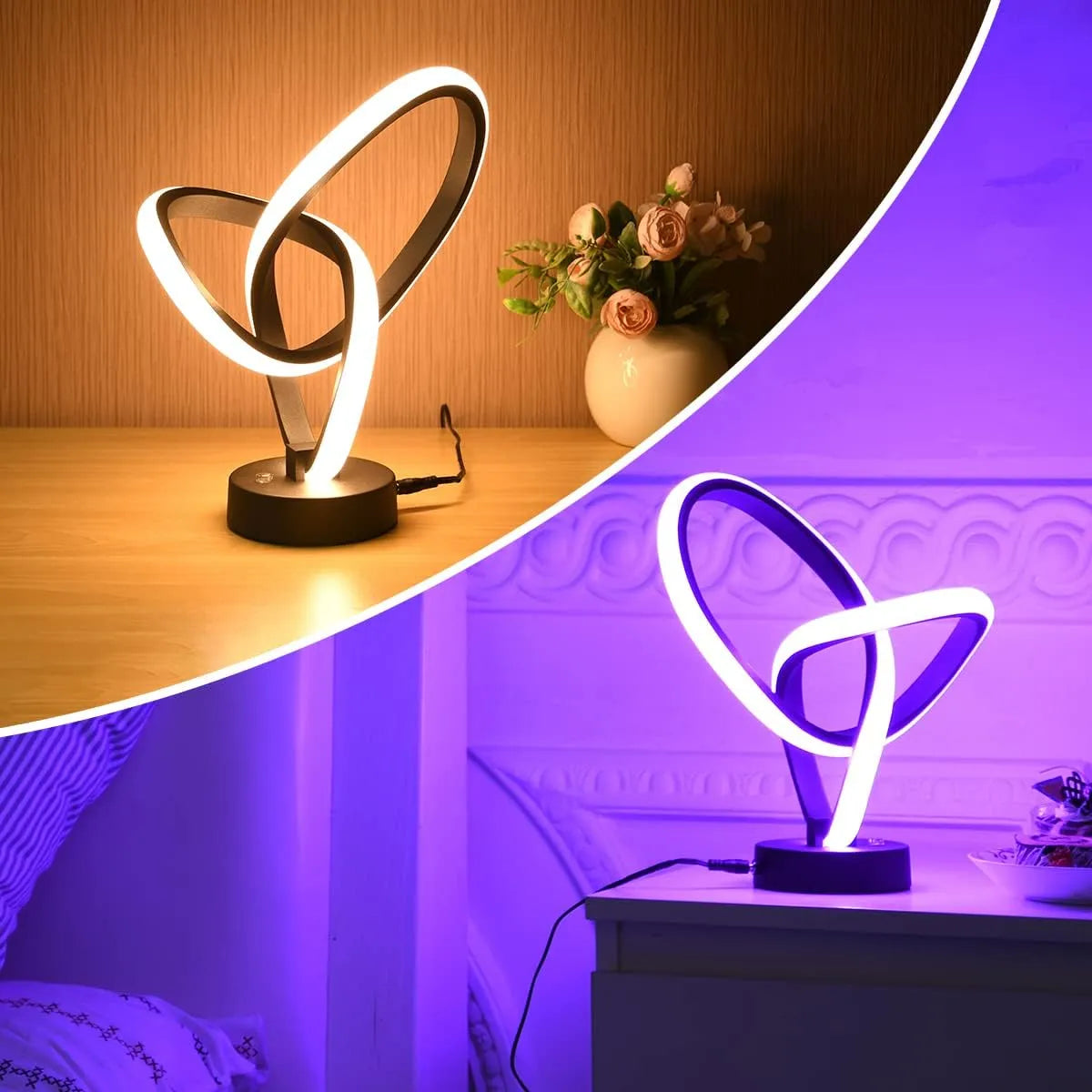 Exquisite Modern LED Spiral Table Lamp