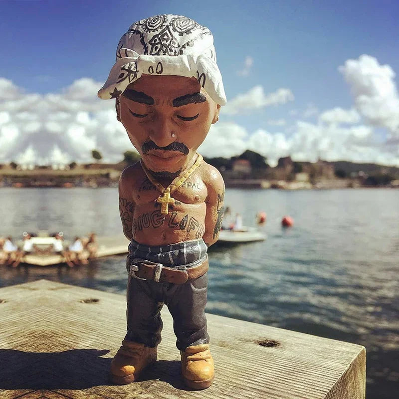 Rapper Action Themed Statues