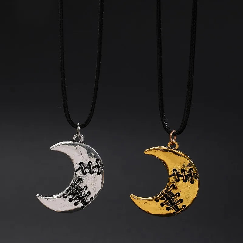 Mended Worn-Out Moon Necklaces