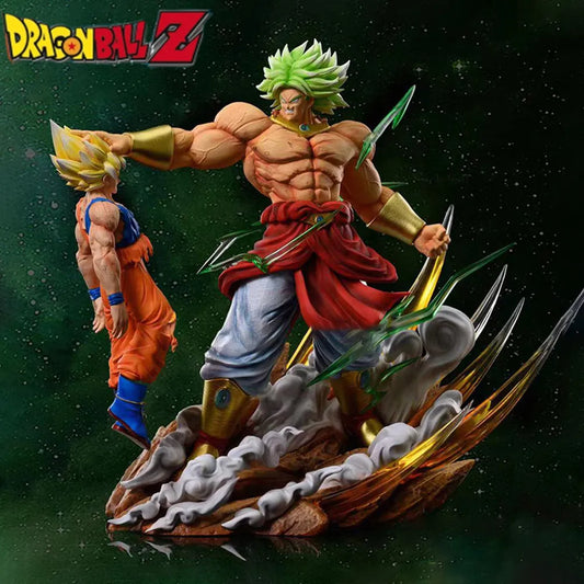 Dragon Ball Re-Imagined Broly Vs Goku Action Statue