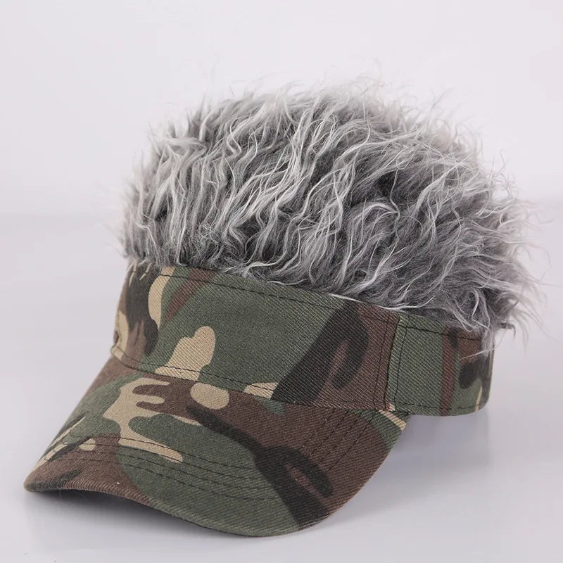 Camouflage Anime Wig Baseball Cap