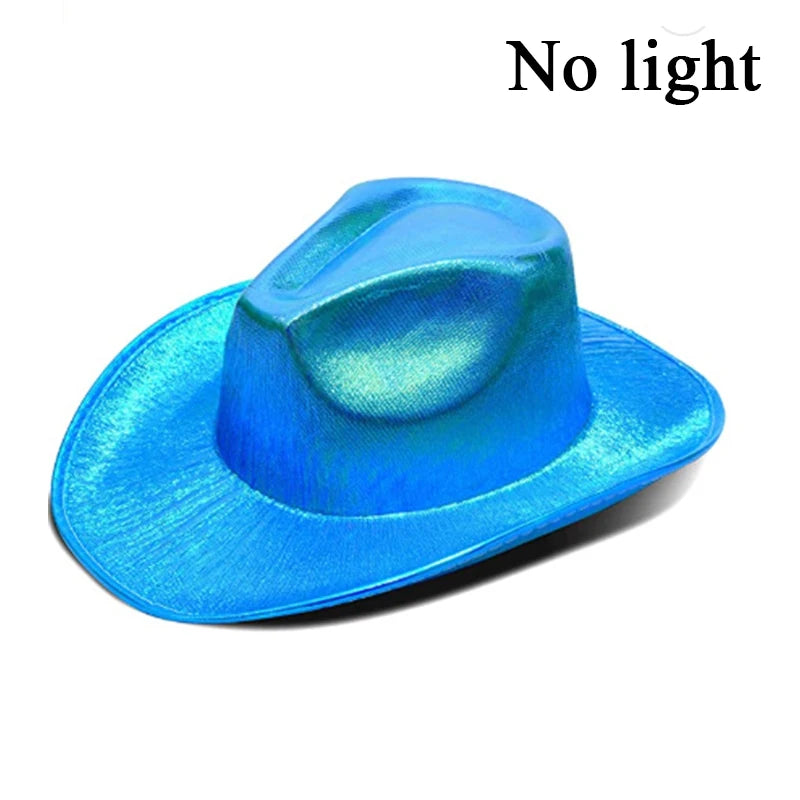 Glowing LED Cowboy & Cowgirl Hats