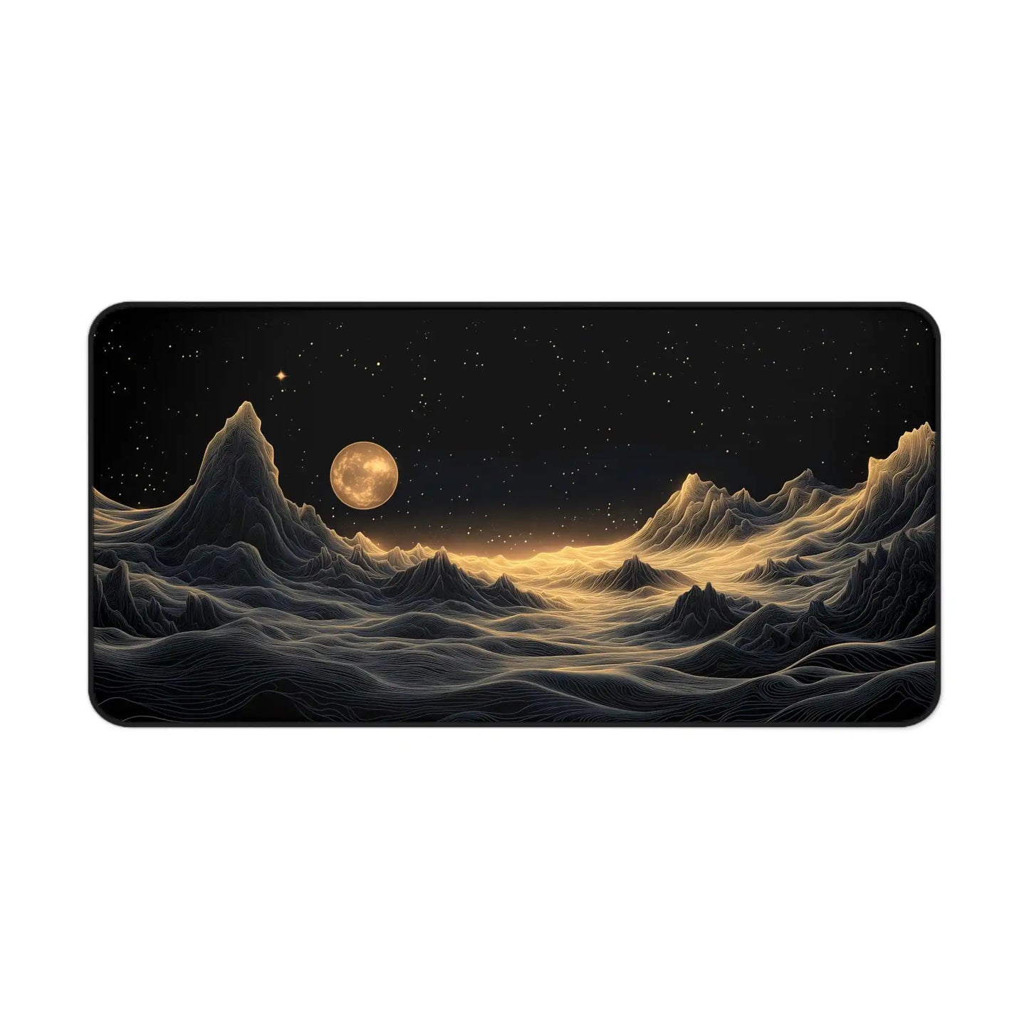 Ethereal Moon Landscape Desk Mousepad