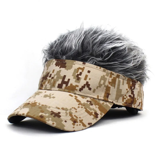 Camouflage Anime Wig Baseball Cap