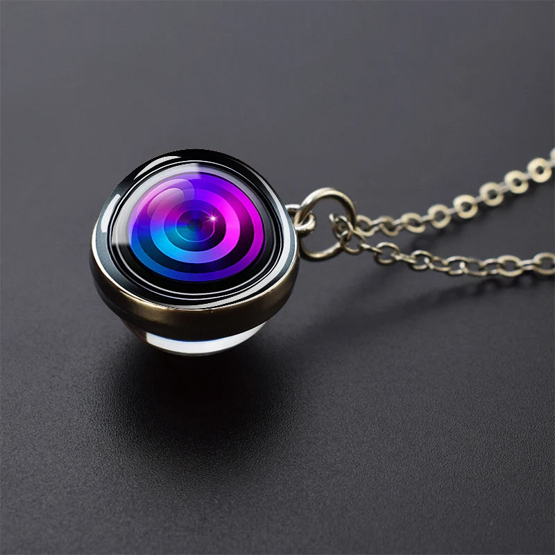 Camera Lens Eyes Necklace