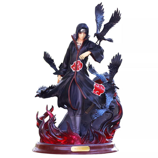 Dynamic Naruto Shippuden Themed Akatski Itachi Uchiha With Crows Action Statue