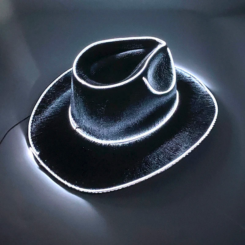 Glowing LED Cowboy & Cowgirl Hats