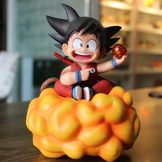 Dragon Ball Inspired Young Goku Flying Nimbus Cloud Statue