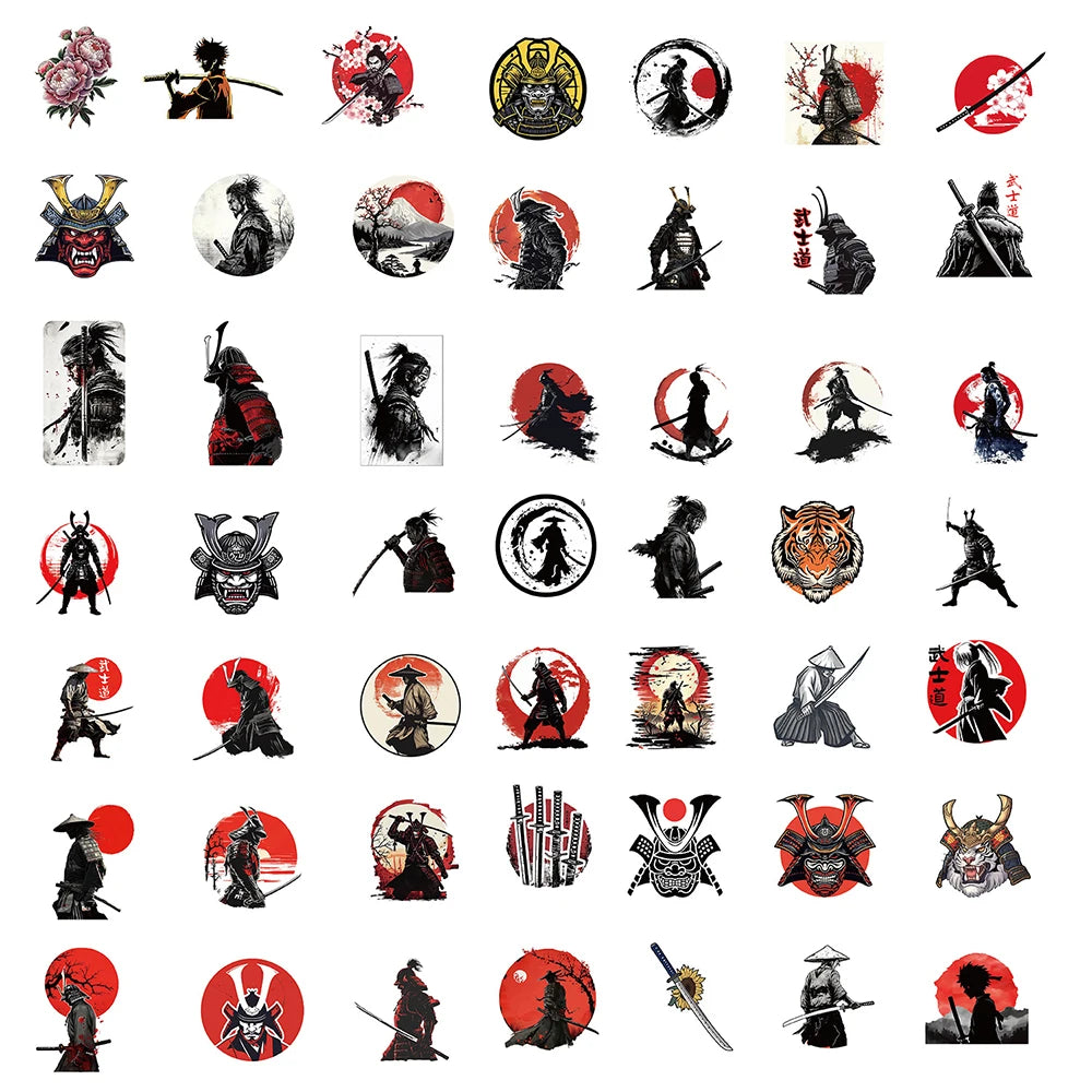 Japanese Samurai Bushido Stickers