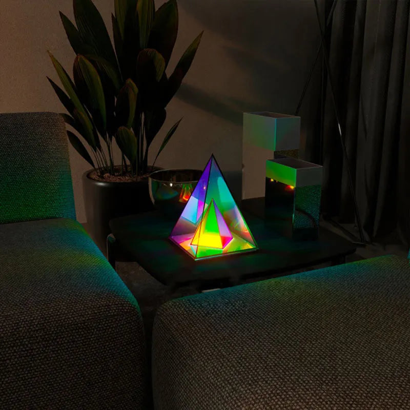 LED Pyramid/Cube/Diamond Shaped Atmosphere Lamps
