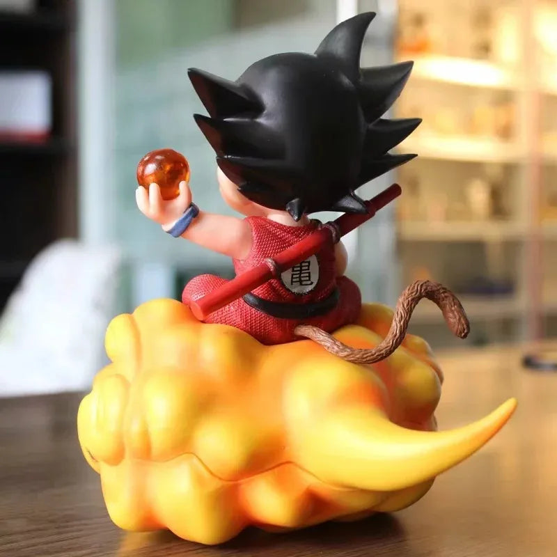 Dragon Ball Inspired Young Goku Flying Nimbus Cloud Statue