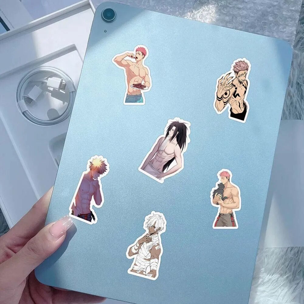 Anime Muscle Man Stickers
