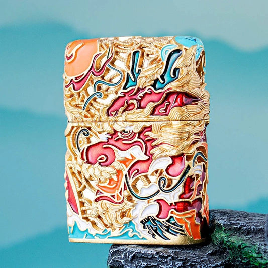 Trendy Artsy Metal Kerosine Lighter