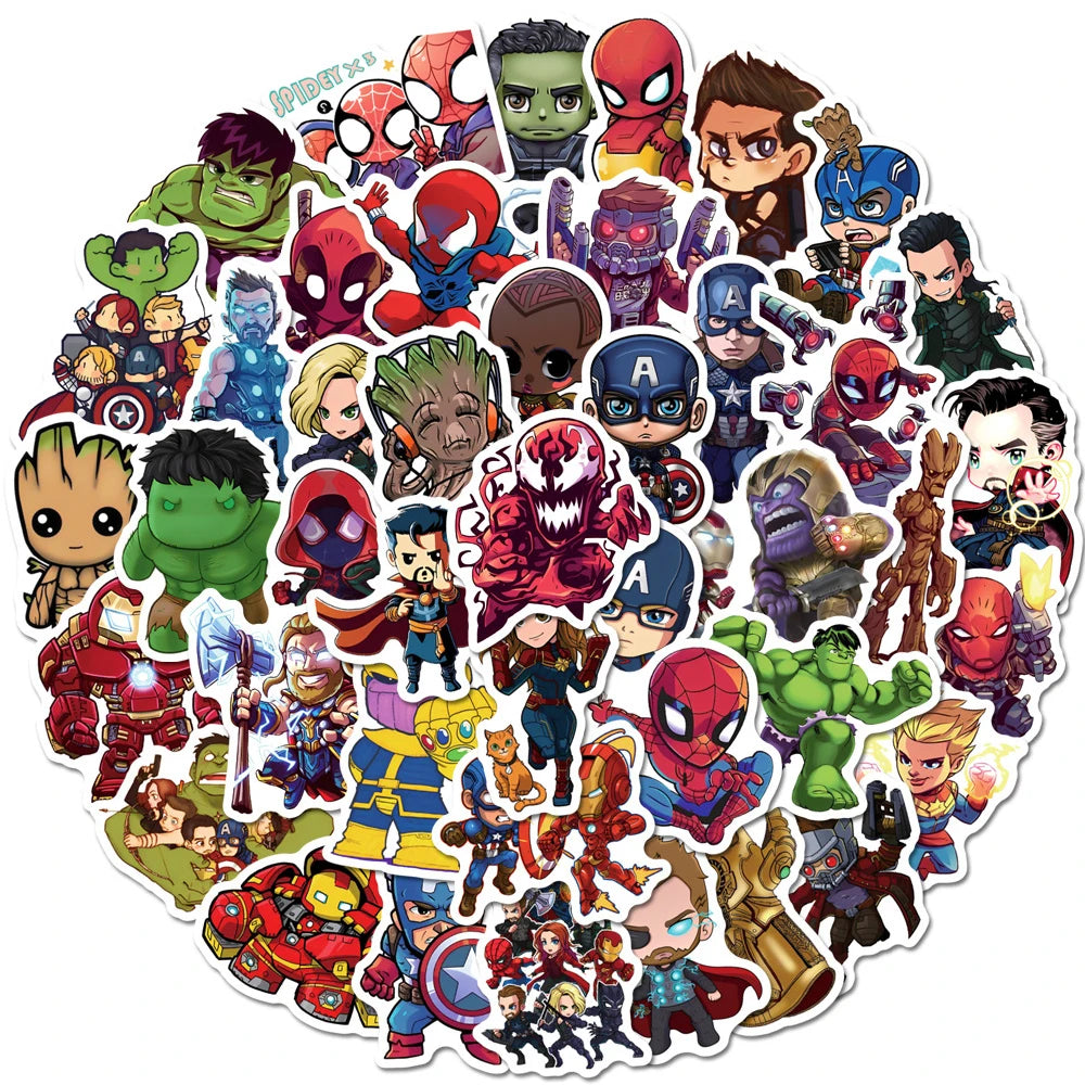 Avengers Inspired CHIBI Anime Stickers