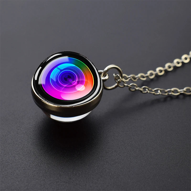 Camera Lens Eyes Necklace