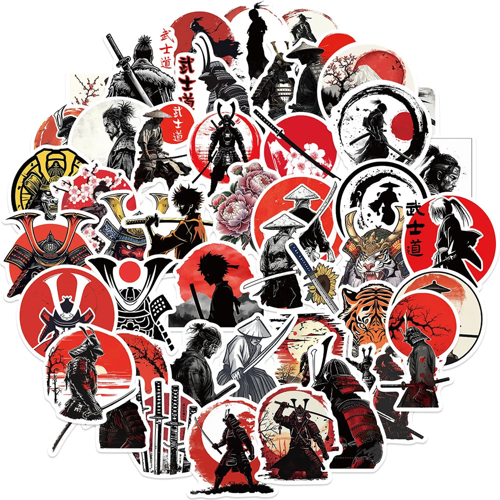 Japanese Samurai Bushido Stickers