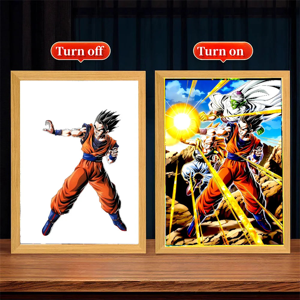 Dragon Ball Z Light Painting Photo Frame
