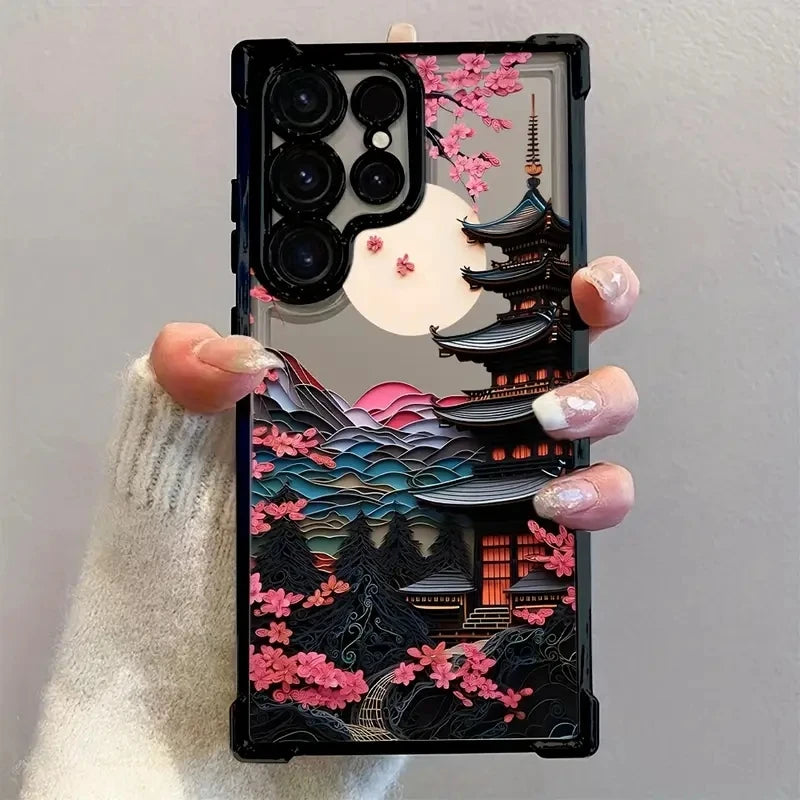 Japanese Castle Themed Phone Case for Assorted Samsung Galaxy