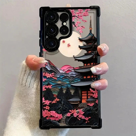Japanese Castle Themed Phone Case for Assorted Samsung Galaxy