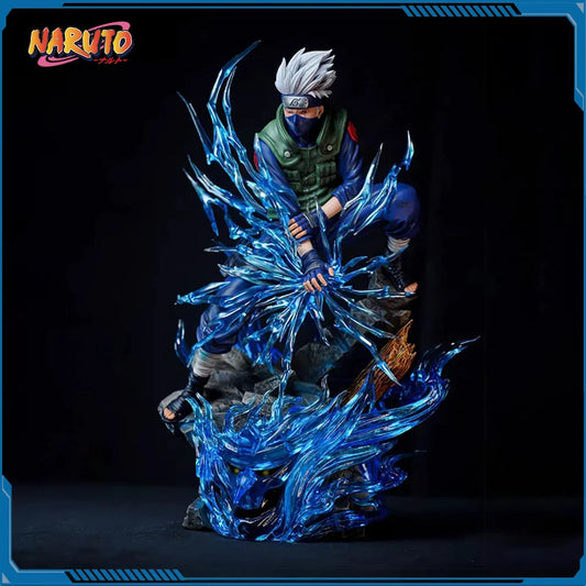 Naruto Inspired Kakashi Sensei Lighting Blade Action Statue