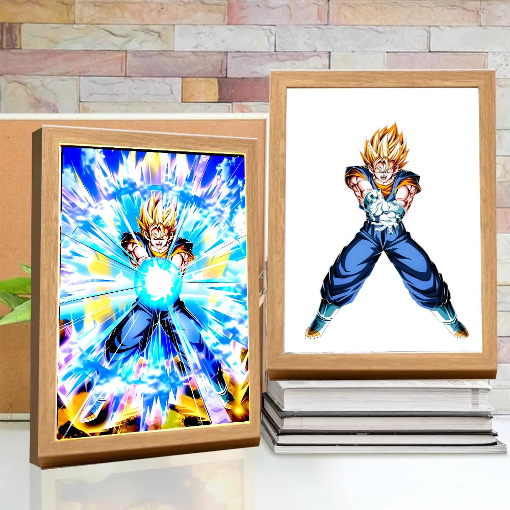 Dragon Ball Z Light Painting Photo Frame