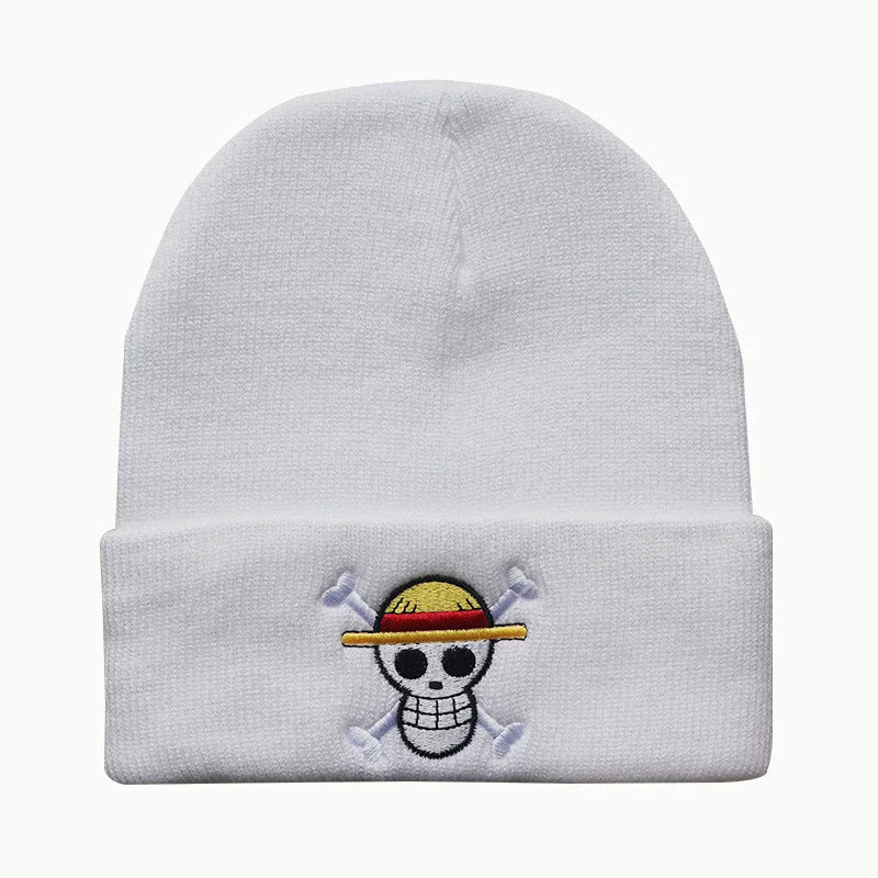 One Piece Luffy Themed Anime Knitted Hat