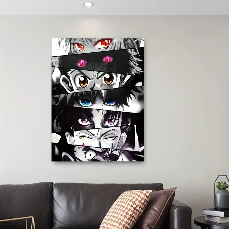 Hunter X Hunter Inspired Anime Eyes Wall Art