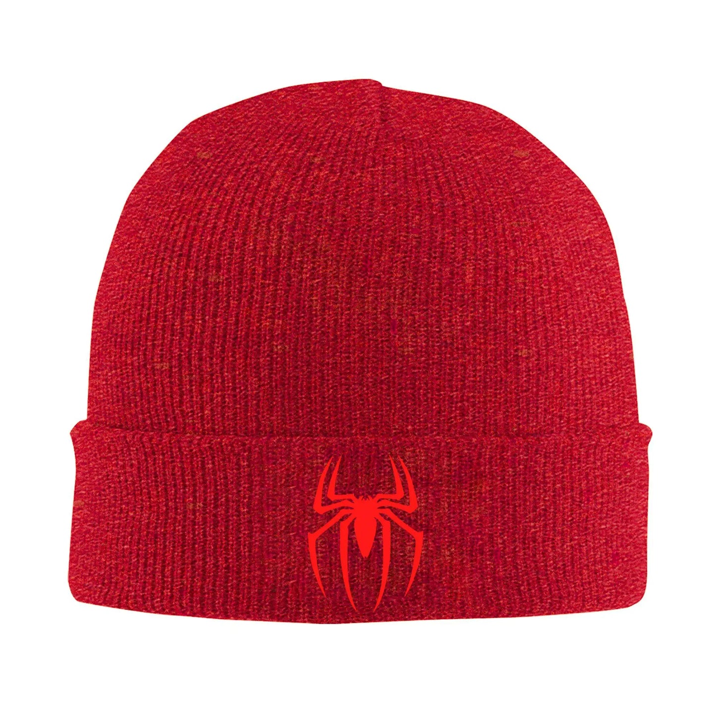 Spiderman Symbol Knitted Beanie Hat