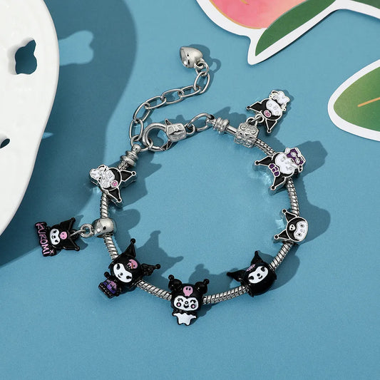 Cute Cartoon Multi-Charmed Customizable Bangle Bracelets