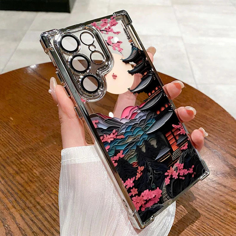 Japanese Castle Themed Phone Case for Assorted Samsung Galaxy