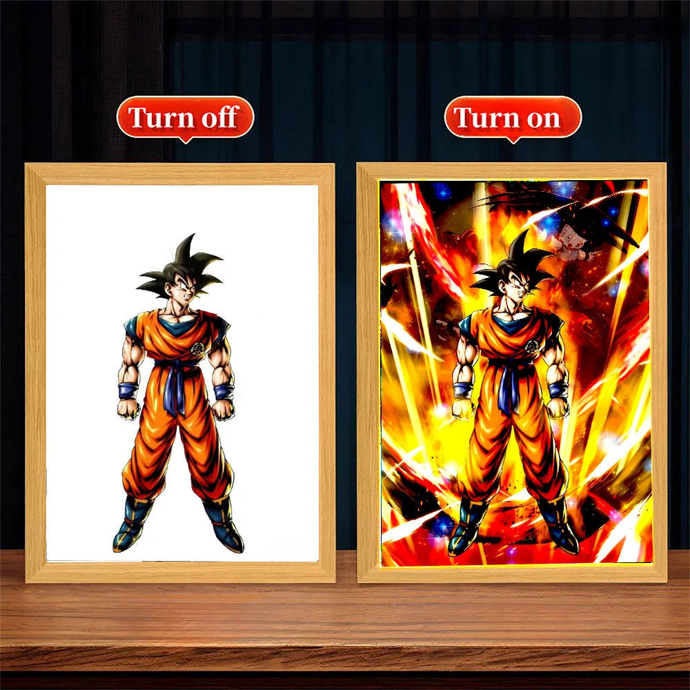 Dragon Ball Z Light Painting Photo Frame